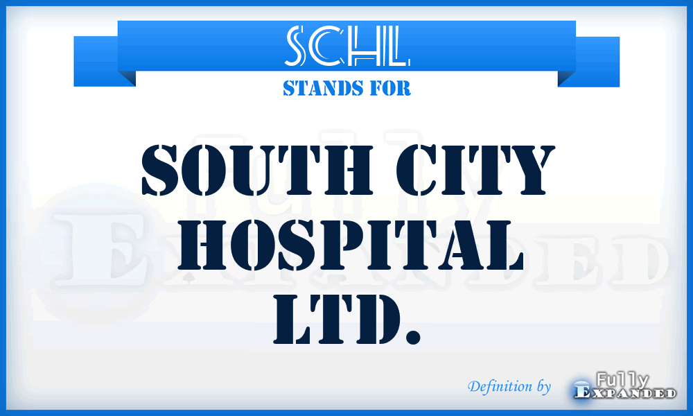 SCHL - South City Hospital Ltd.