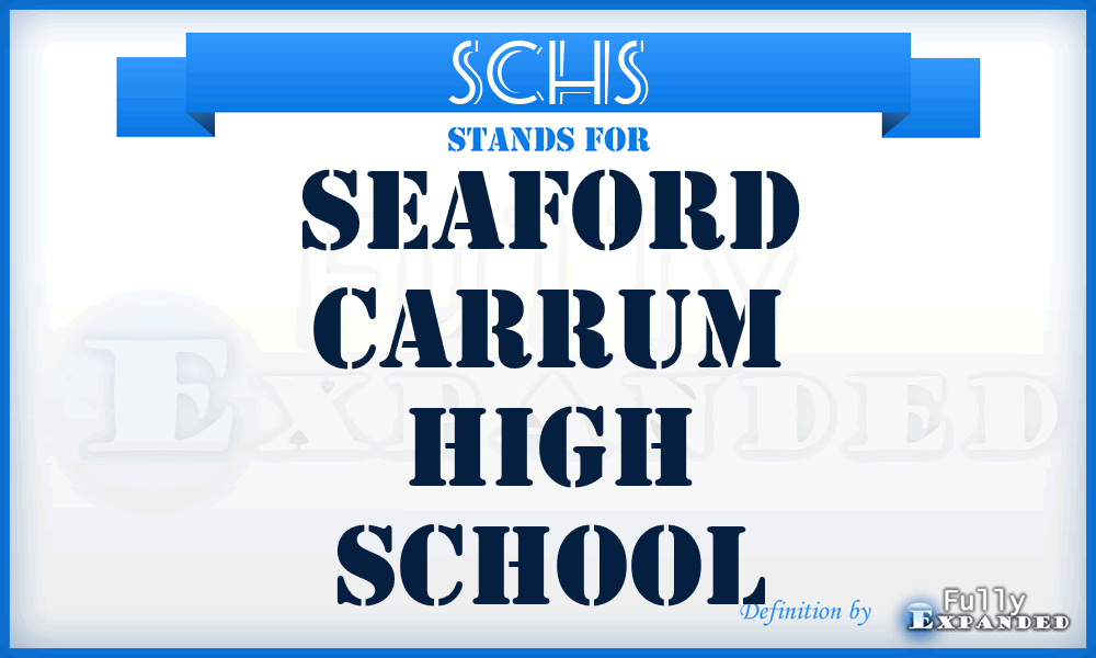 SCHS - Seaford Carrum High School