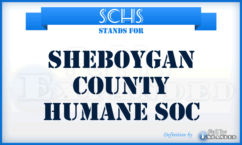 SCHS - Sheboygan County Humane Soc