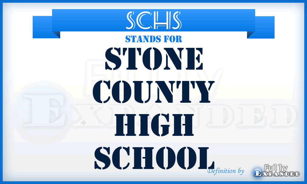 SCHS - Stone County High School