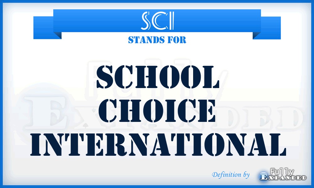 SCI - School Choice International