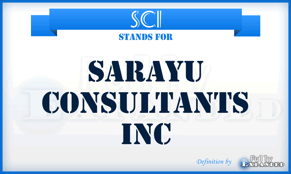 SCI - Sarayu Consultants Inc