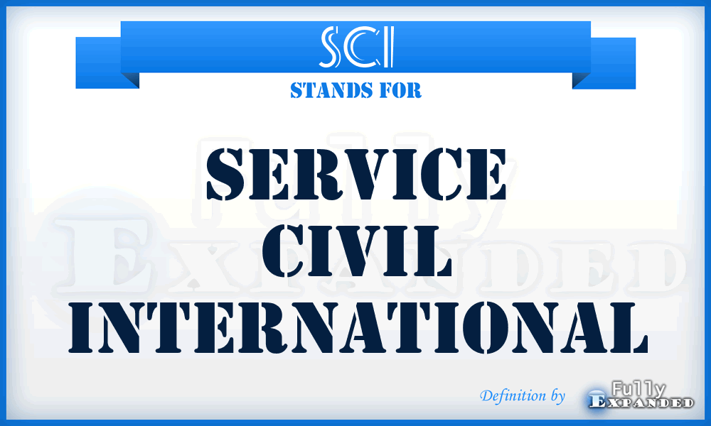 SCI - Service Civil International