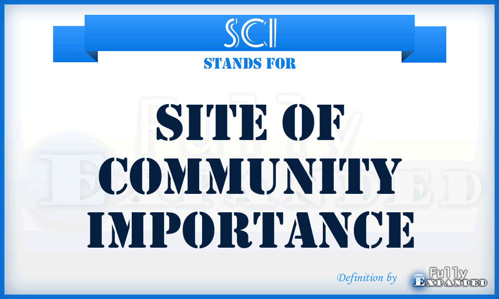 SCI - Site of Community Importance