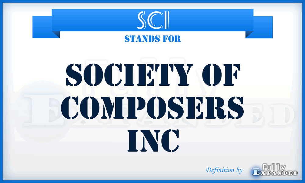SCI - Society of Composers Inc