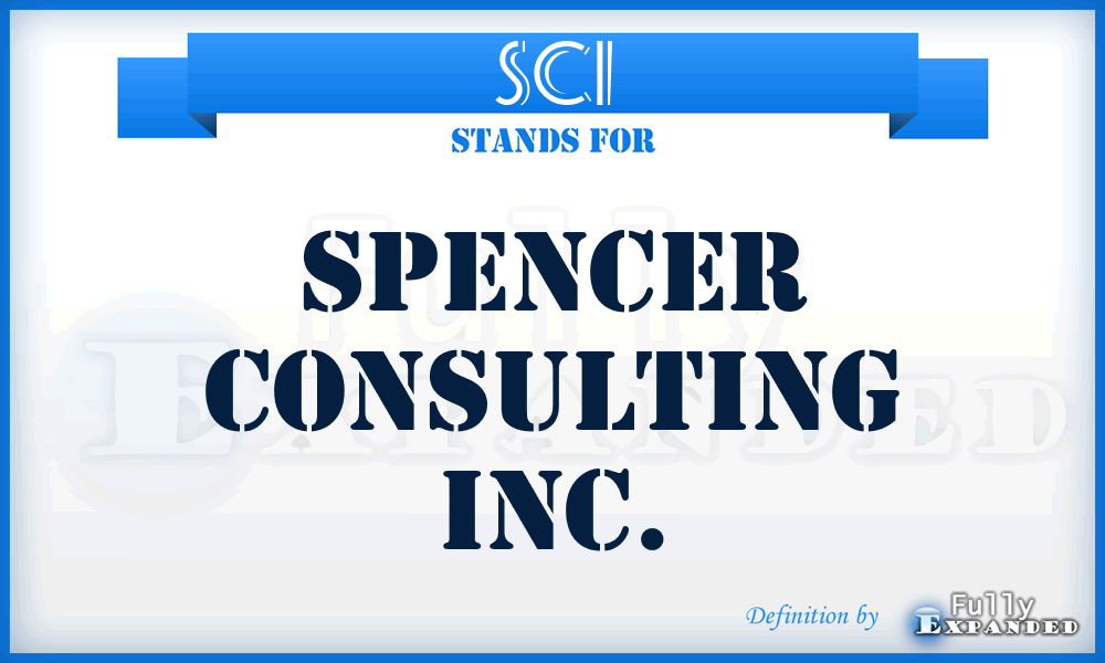 SCI - Spencer Consulting Inc.