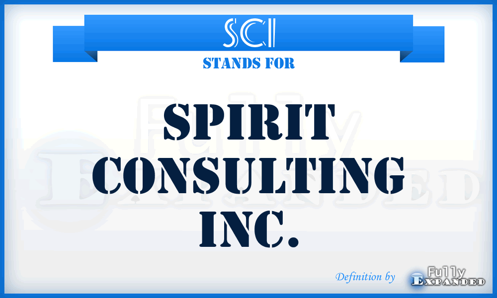 SCI - Spirit Consulting Inc.