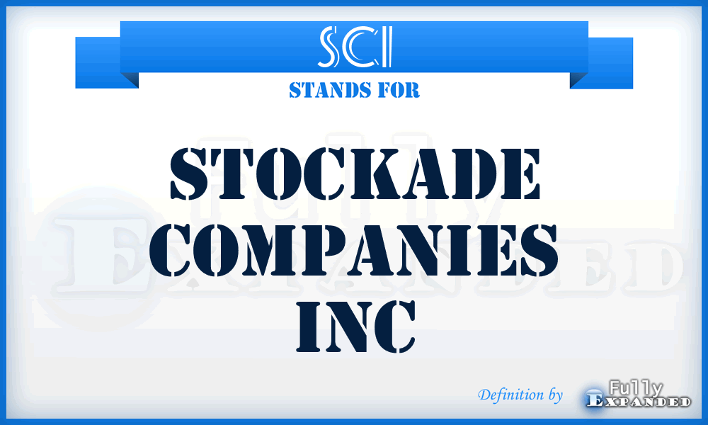 SCI - Stockade Companies Inc