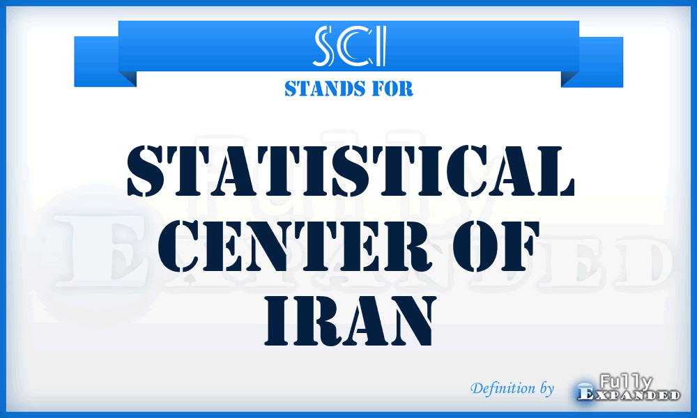 SCI - Statistical Center of Iran
