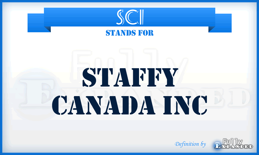 SCI - Staffy Canada Inc