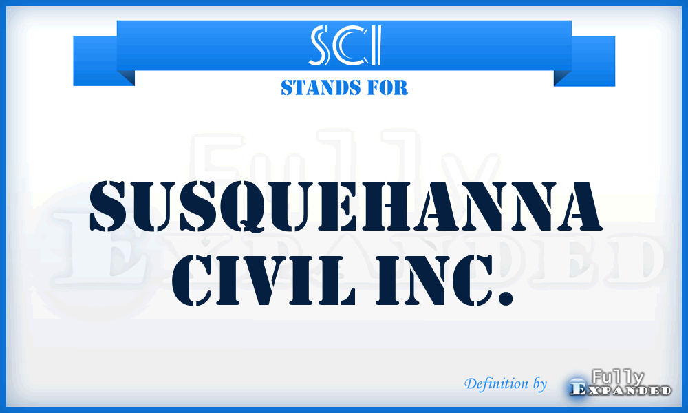 SCI - Susquehanna Civil Inc.