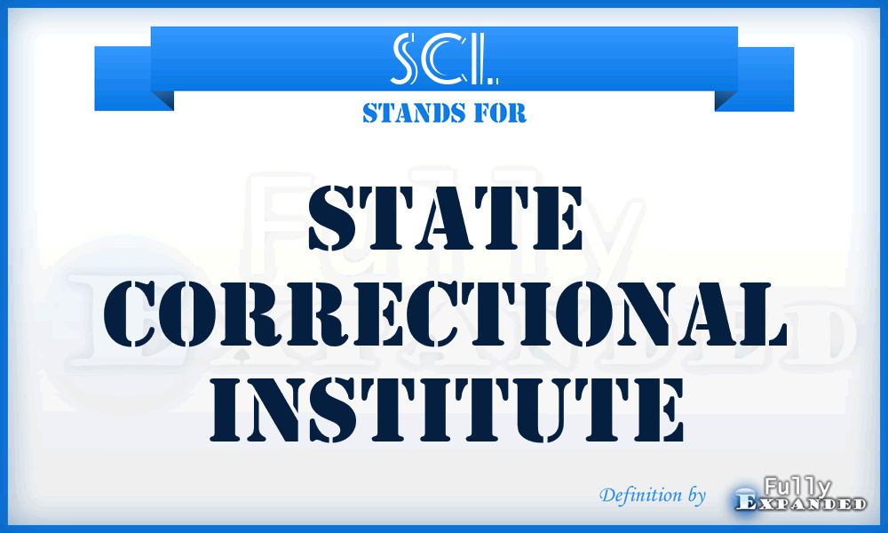 SCI. - State Correctional Institute