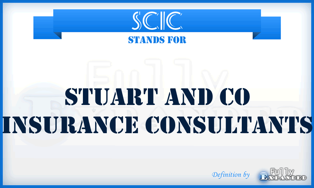 SCIC - Stuart and Co Insurance Consultants