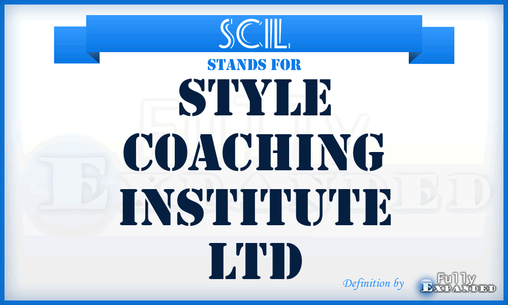 SCIL - Style Coaching Institute Ltd