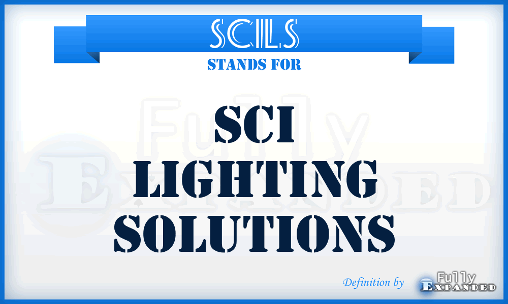 SCILS - SCI Lighting Solutions