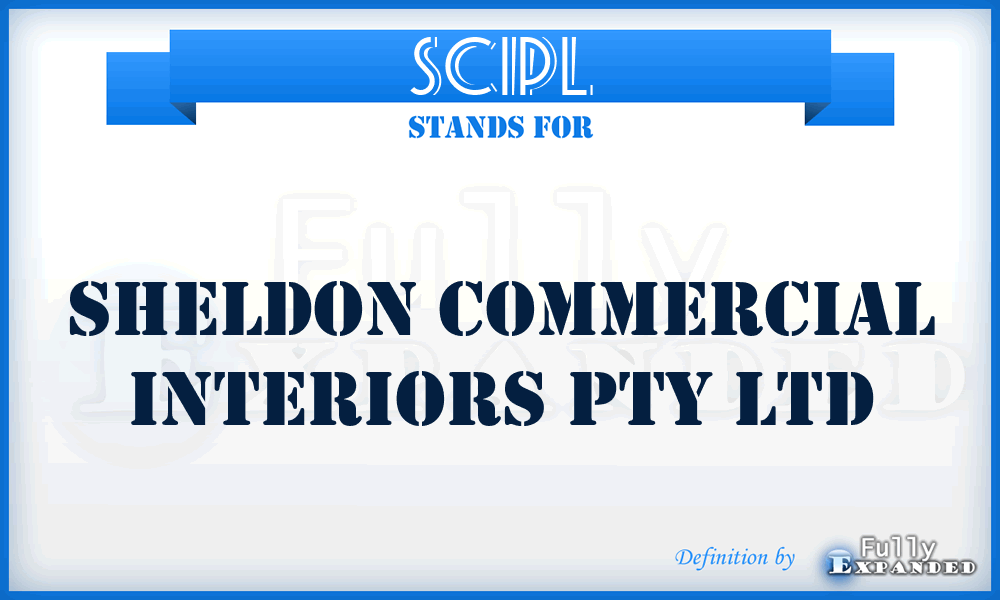 SCIPL - Sheldon Commercial Interiors Pty Ltd