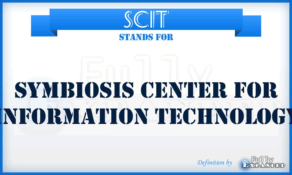 SCIT - Symbiosis Center for Information Technology