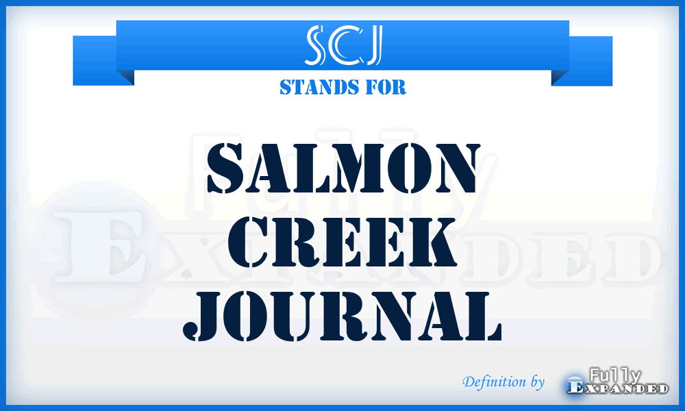 SCJ - Salmon Creek Journal