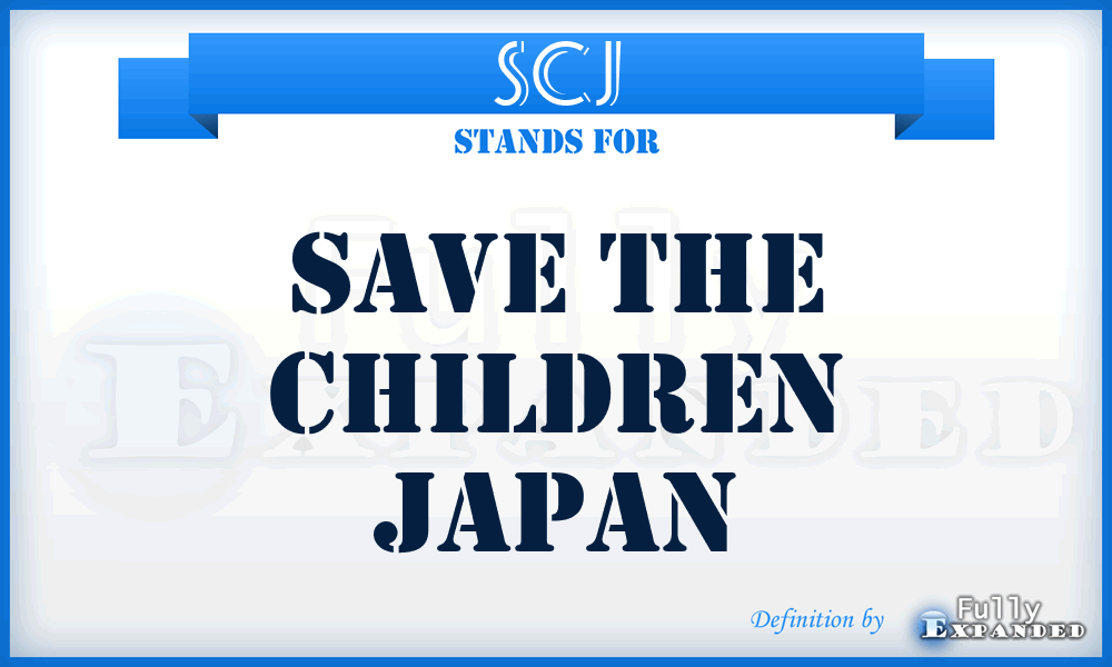 SCJ - Save the Children Japan