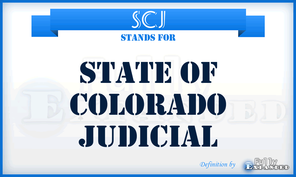 SCJ - State of Colorado Judicial