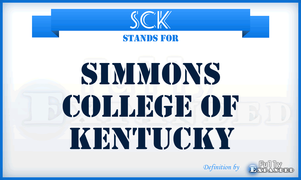 SCK - Simmons College of Kentucky