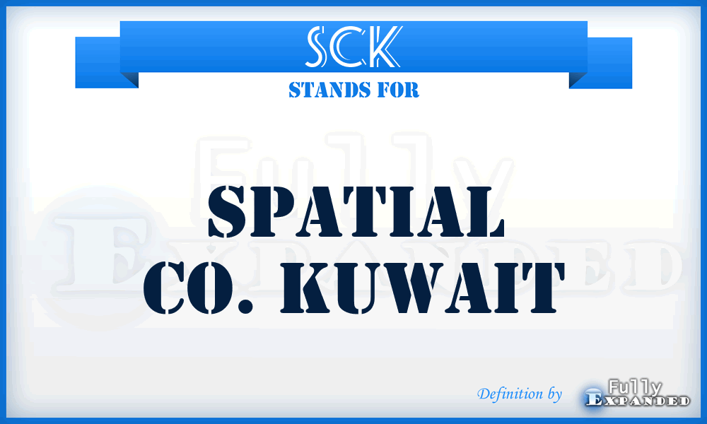 SCK - Spatial Co. Kuwait