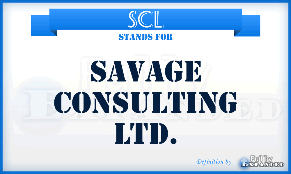 SCL - Savage Consulting Ltd.