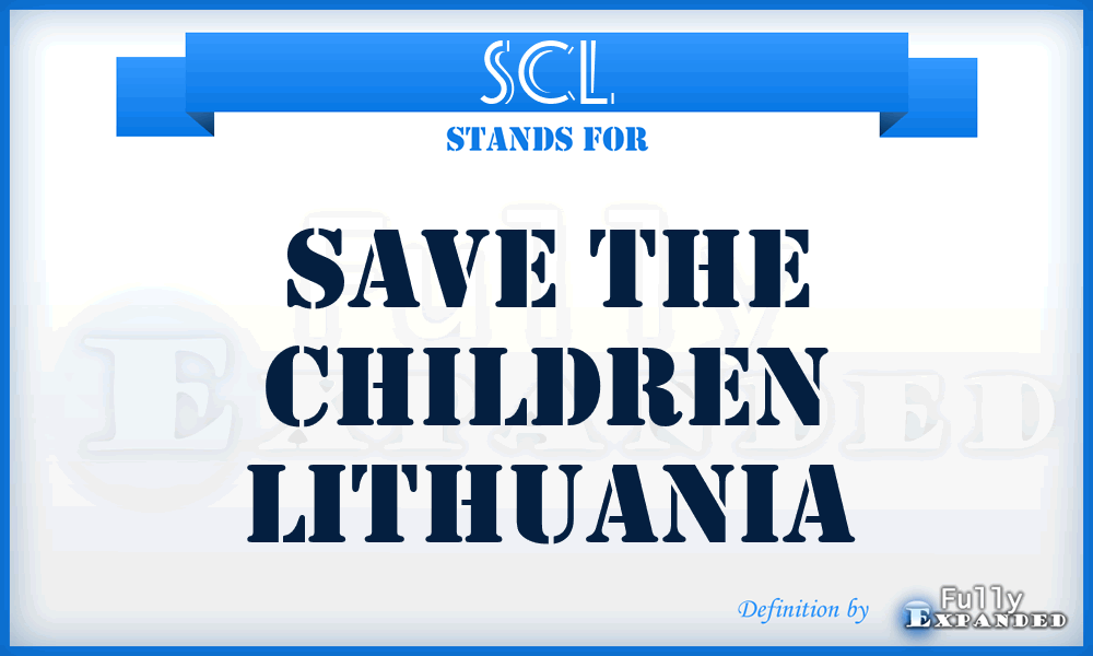 SCL - Save the Children Lithuania