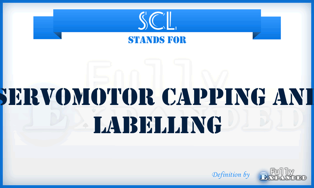 SCL - Servomotor Capping And Labelling