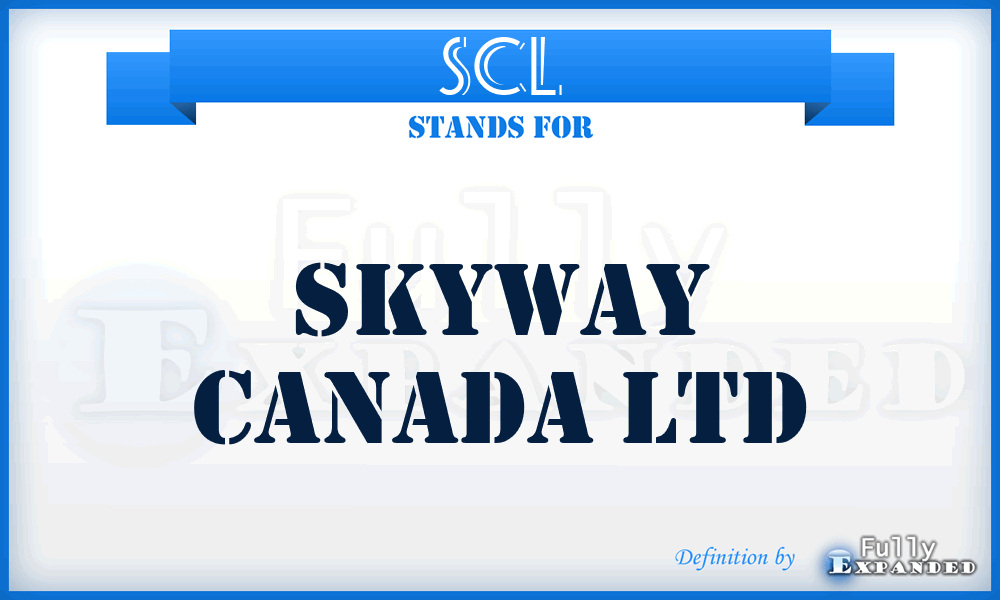 SCL - Skyway Canada Ltd