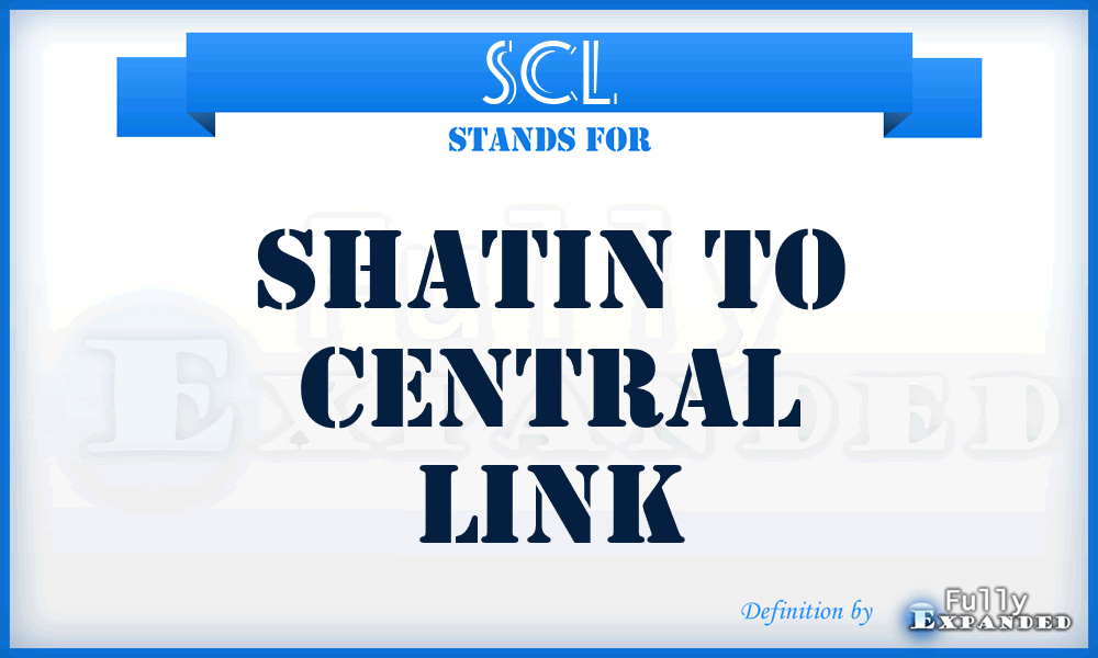 SCL - Shatin to Central Link