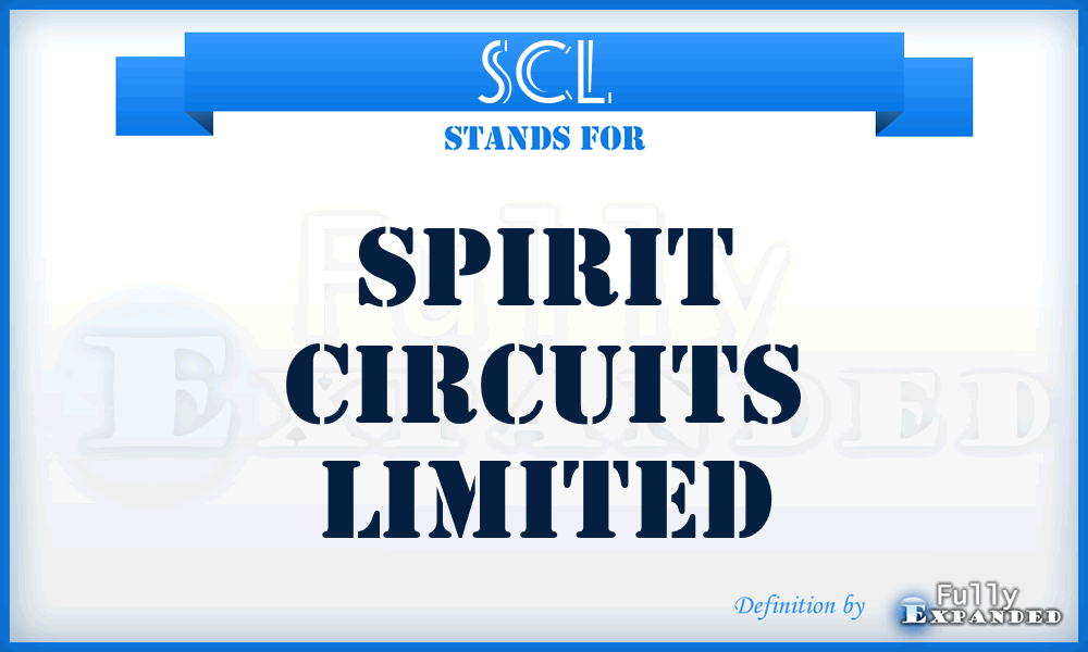 SCL - Spirit Circuits Limited