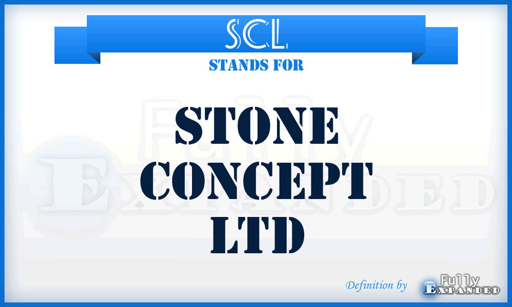 SCL - Stone Concept Ltd