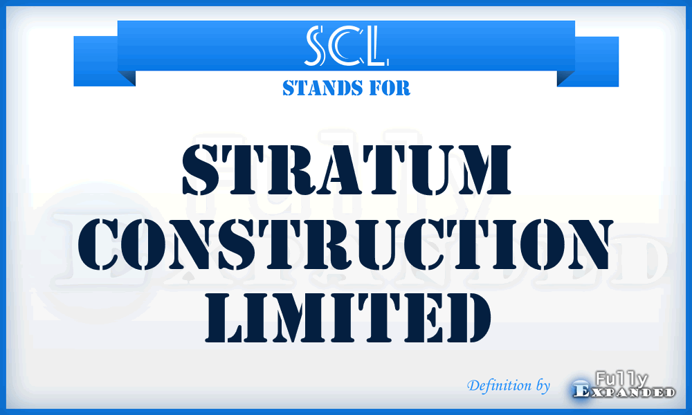 SCL - Stratum Construction Limited