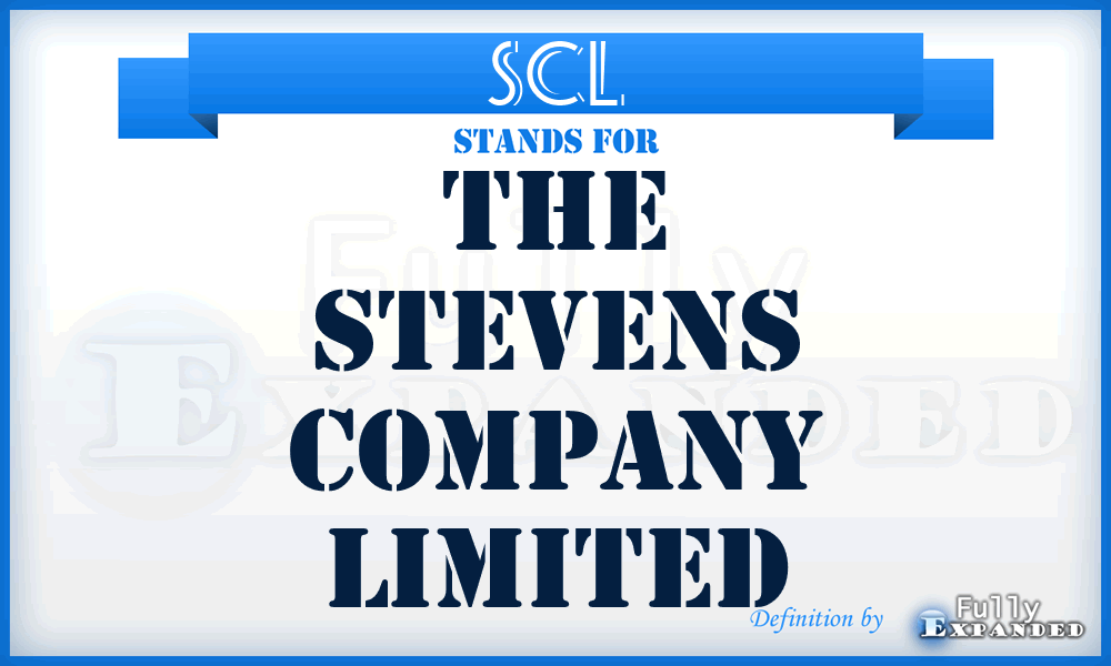 SCL - The Stevens Company Limited