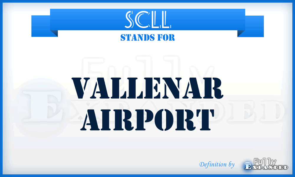 SCLL - Vallenar airport