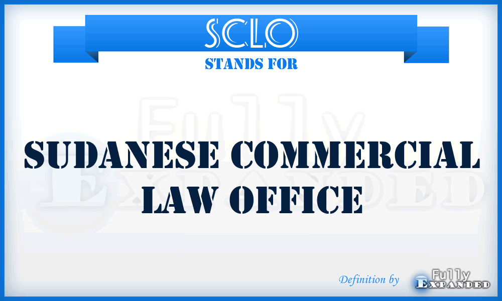 SCLO - Sudanese Commercial Law Office