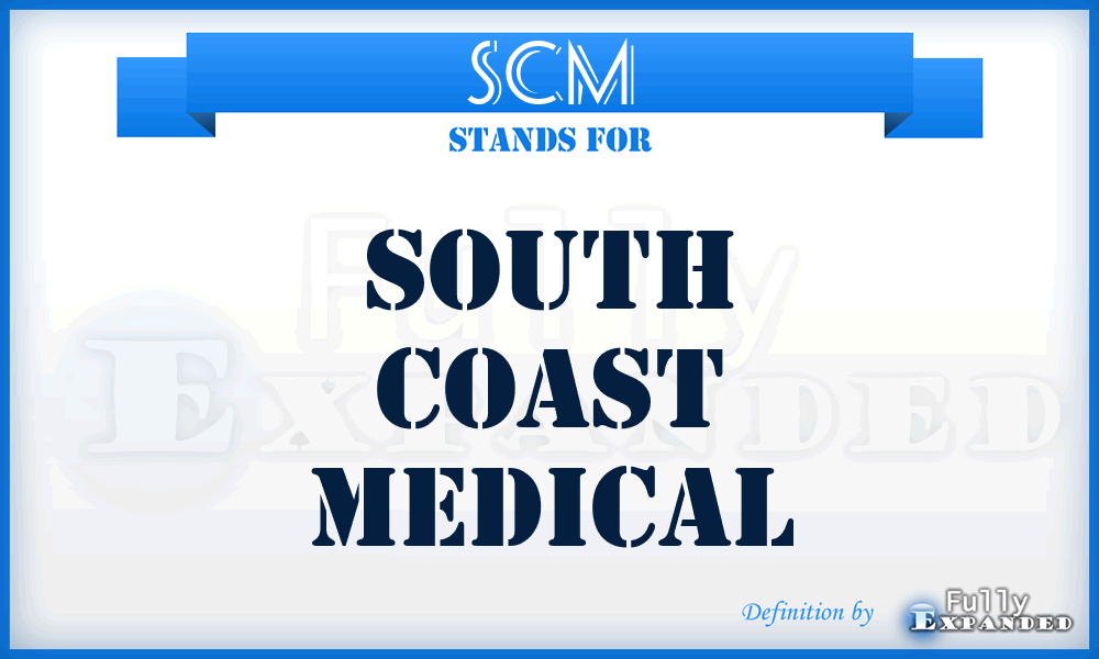 SCM - South Coast Medical