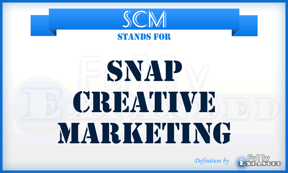 SCM - Snap Creative Marketing