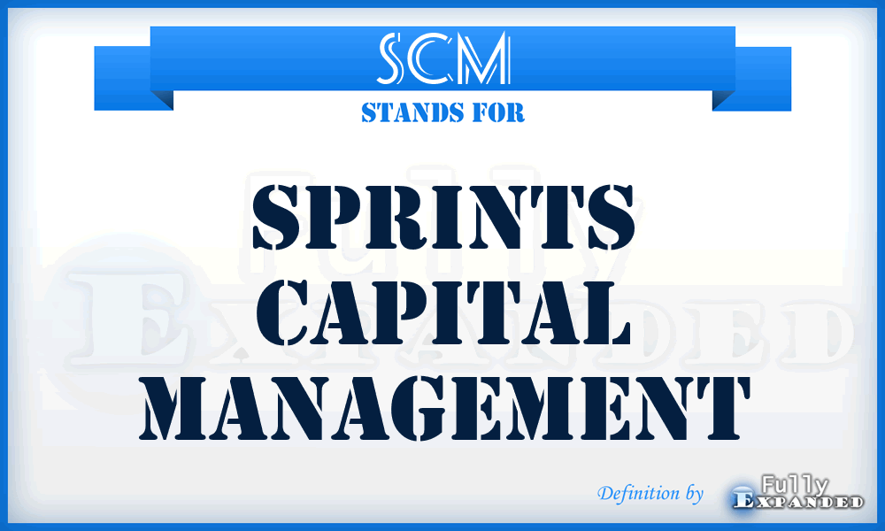 SCM - Sprints Capital Management
