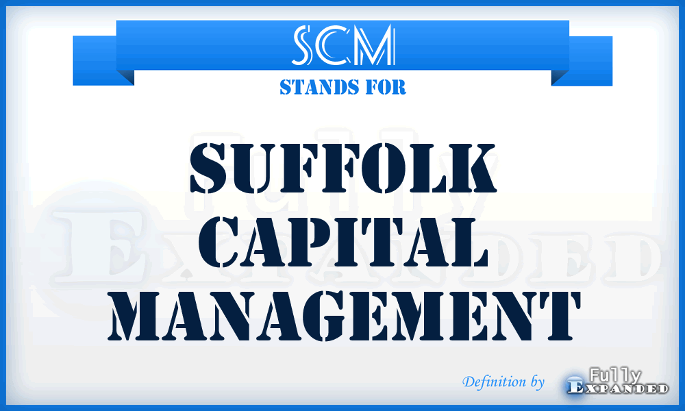 SCM - Suffolk Capital Management