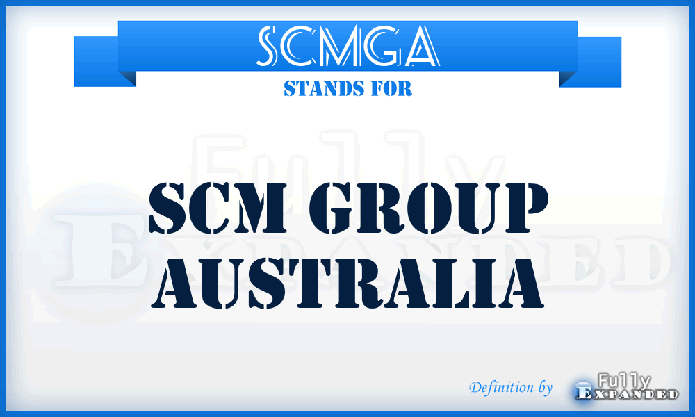 SCMGA - SCM Group Australia