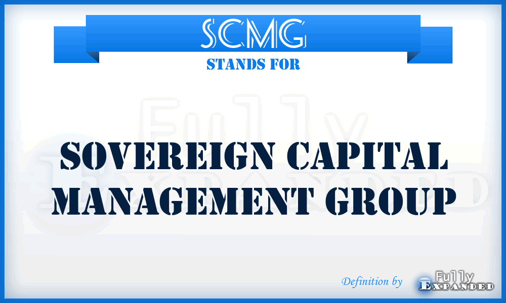 SCMG - Sovereign Capital Management Group