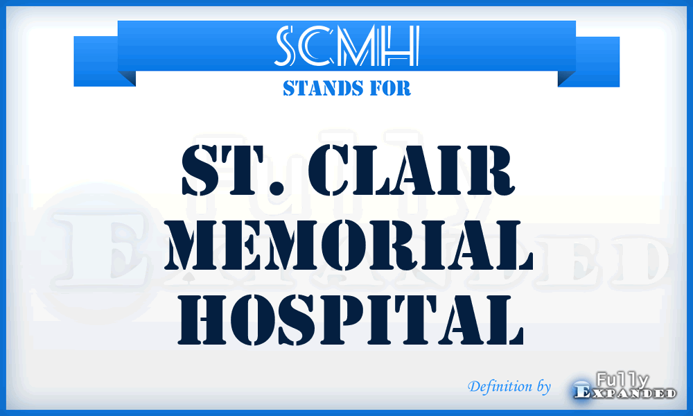 SCMH - St. Clair Memorial Hospital