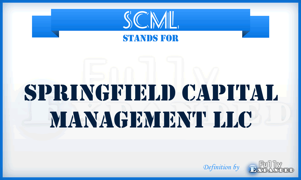 SCML - Springfield Capital Management LLC