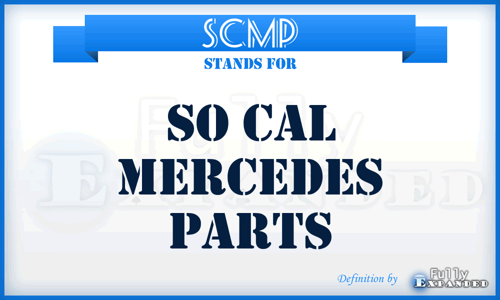 SCMP - So Cal Mercedes Parts