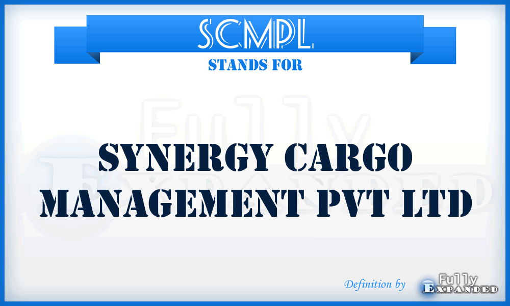 SCMPL - Synergy Cargo Management Pvt Ltd