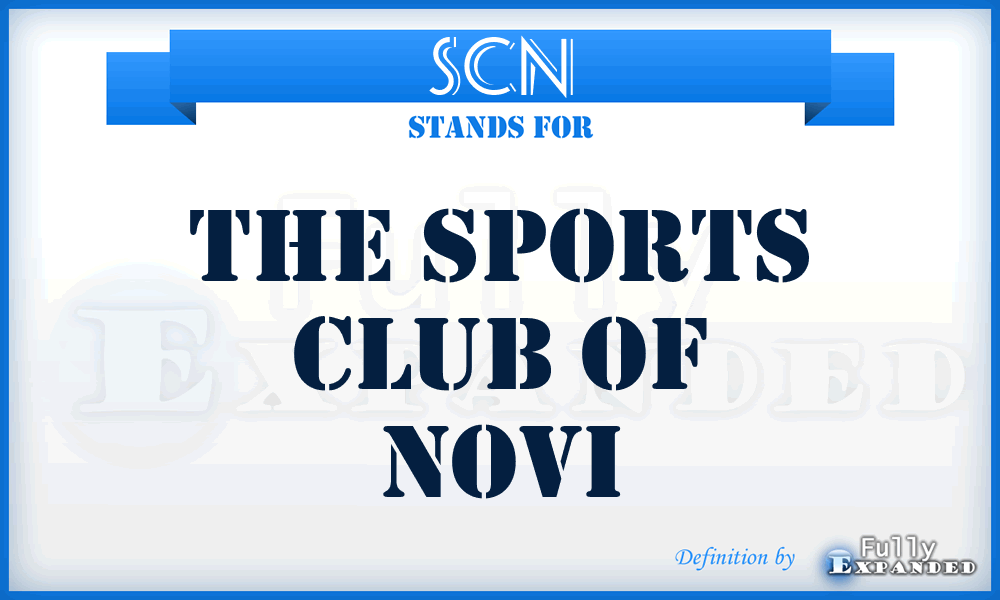 SCN - The Sports Club of Novi