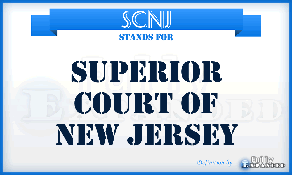 SCNJ - Superior Court of New Jersey