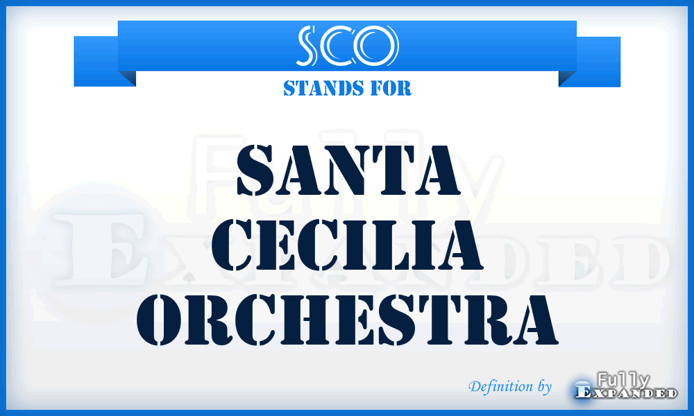 SCO - Santa Cecilia Orchestra